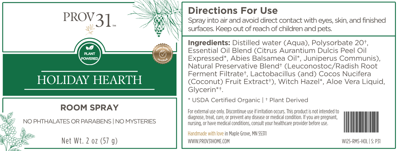 Room Spray: Holiday Hearth