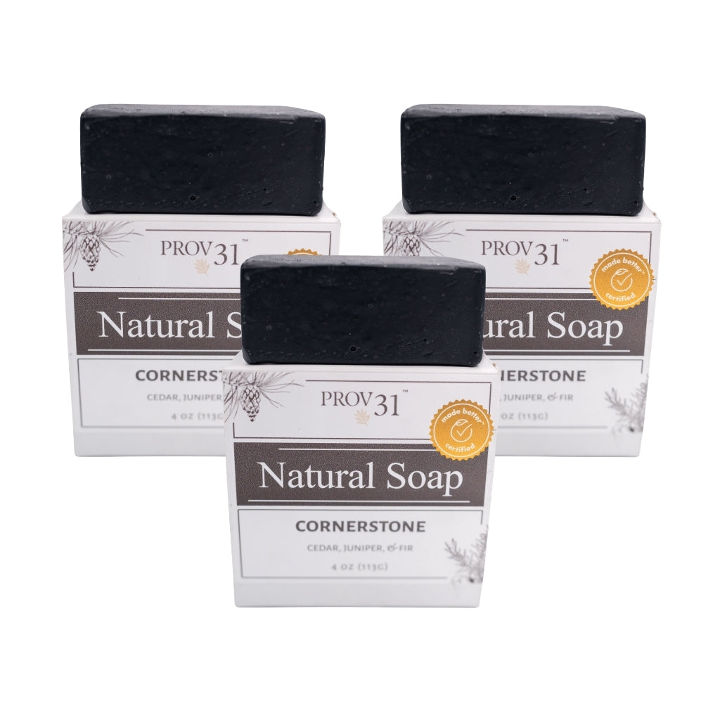 Natural Soap: Cornerstone (3-Pack)