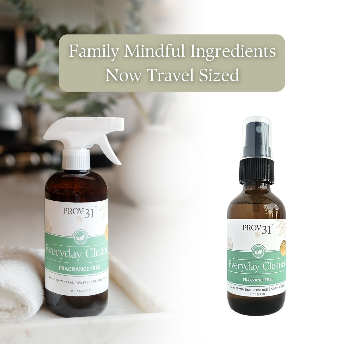 Everyday Cleaner: Family mindful ingredients now travel sized