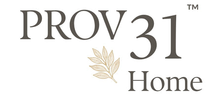 Prov 31 Home's full logo with leaf logo