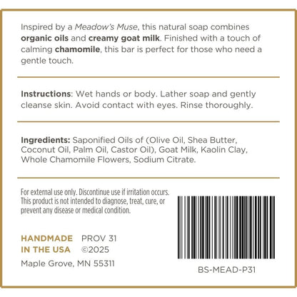 Back of a prov 31 home soap bar packaging with text and barcode