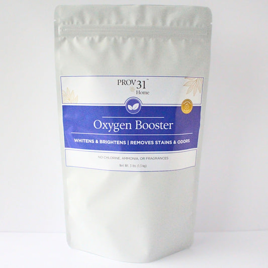 Pouch of prov31 natural laundry detergent powder.