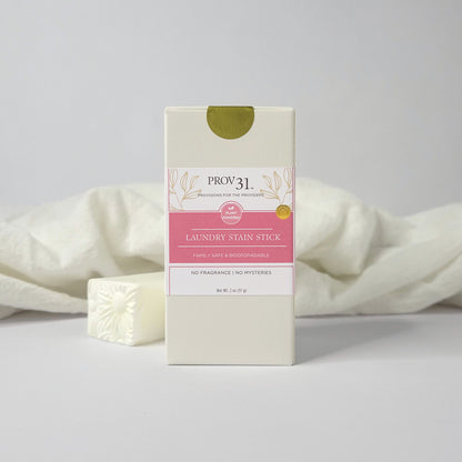 PROV 31 laundry stain stick packaging with a white background