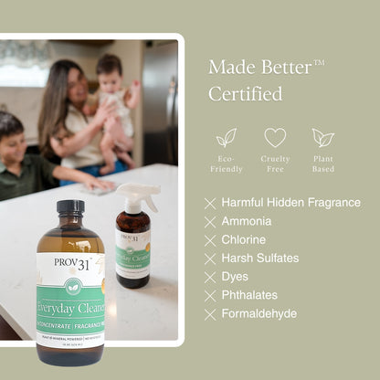 Everyday Cleaner: Made Better Certified, eco-friendly, cruelty free, plant based.