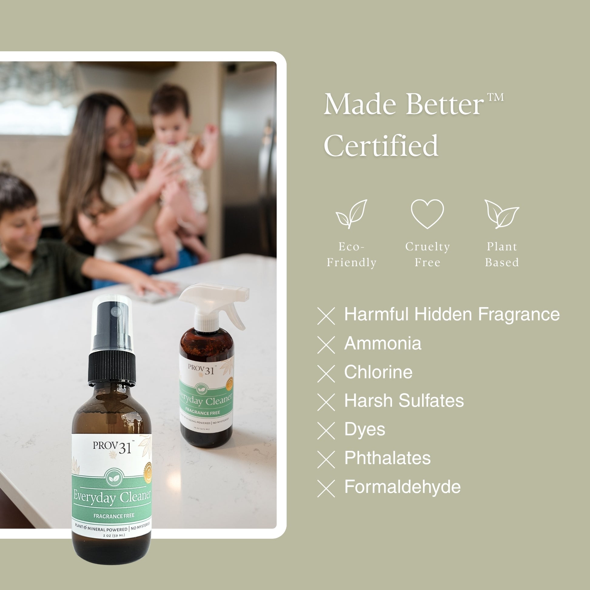 Everyday Cleaner Travel Sized: Made Better Certified, eco-friendly, cruelty free, plant based