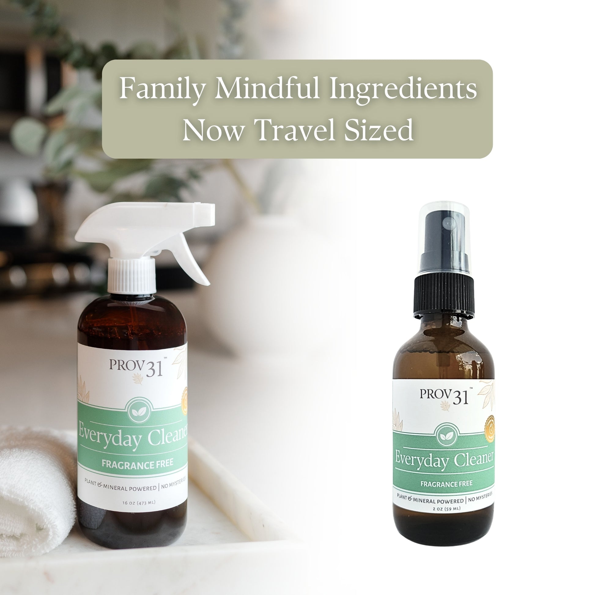 Everyday Cleaner: Family mindful ingredients now travel sized